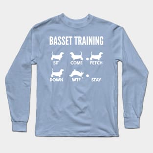 Basset Training Basset Dog Tricks Long Sleeve T-Shirt